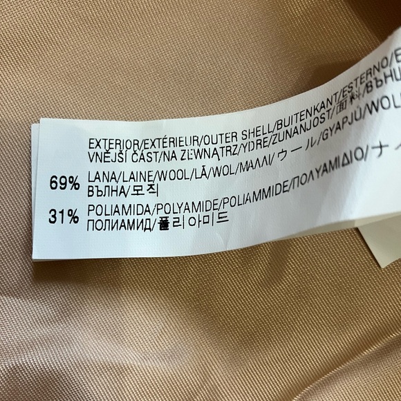 Dusty Pink Long Wool Zara Coat - Picture 4 of 5